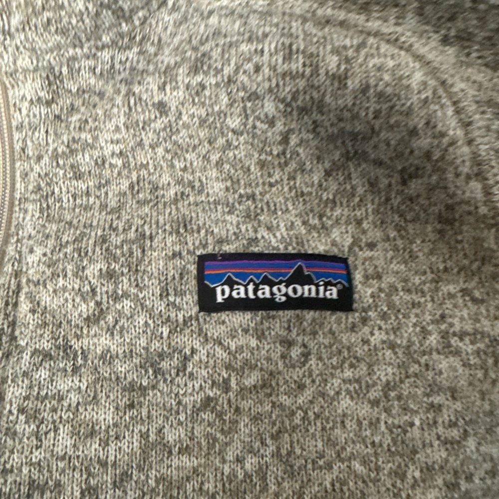 Patagonia Women's Better Sweater 1/4 Zip Fleece Pullover, Pelican, Size Small - Picture 3 of 8